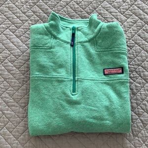 Vineyard Vines Green Shep Shirt with Zip